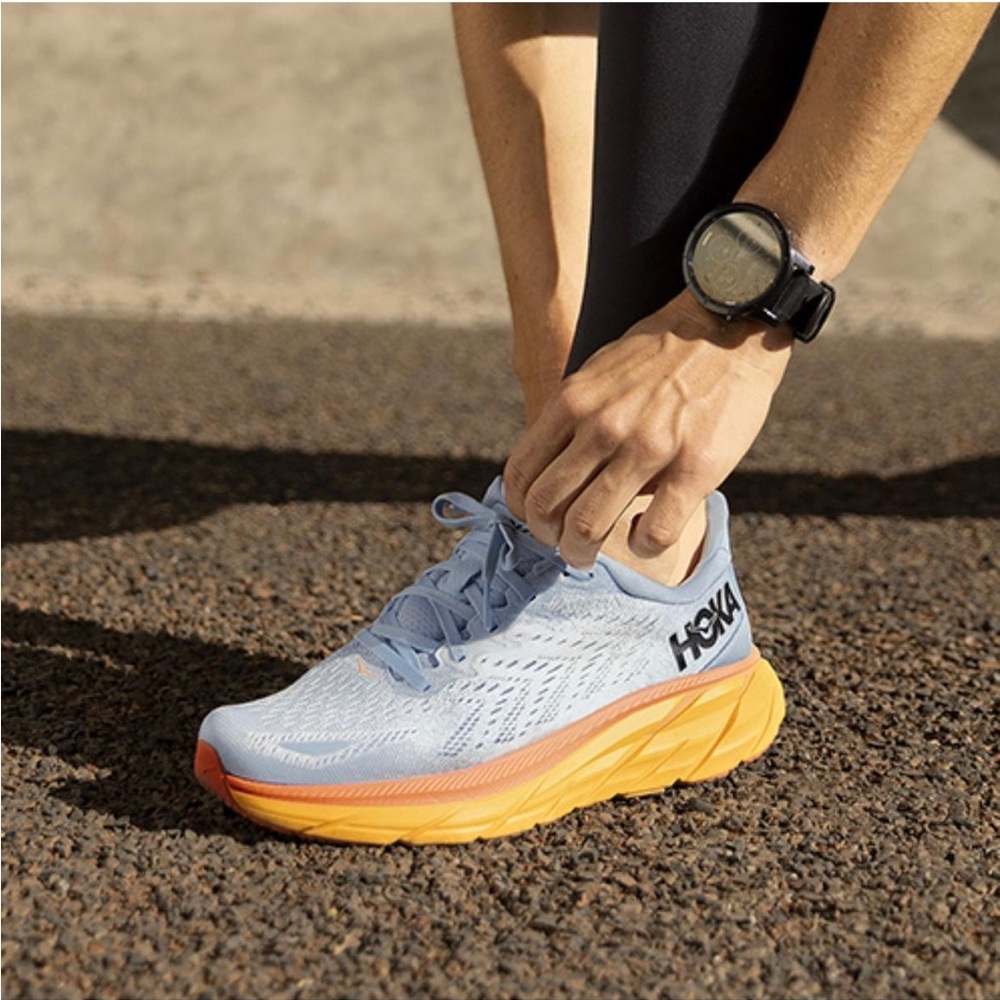Hoka Black Smartwatch with Digital Display and Fitness Tracking